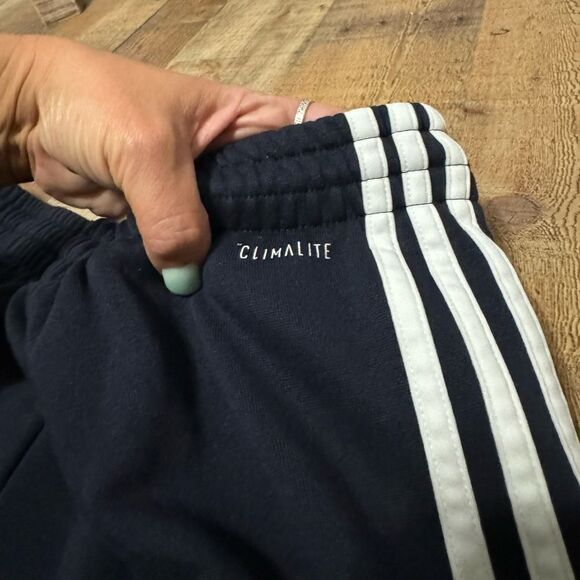 Navy adidas track joggers climalite - Picture 8 of 15